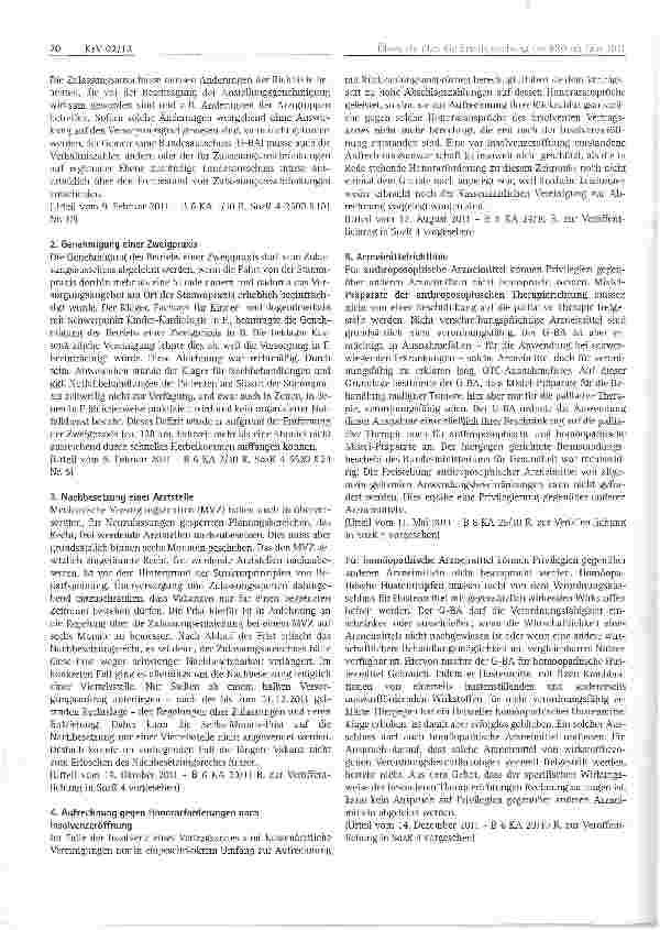 Vorschauseite 4: Übersicht über die Rechtsprechung des BSG im Jahr 2011