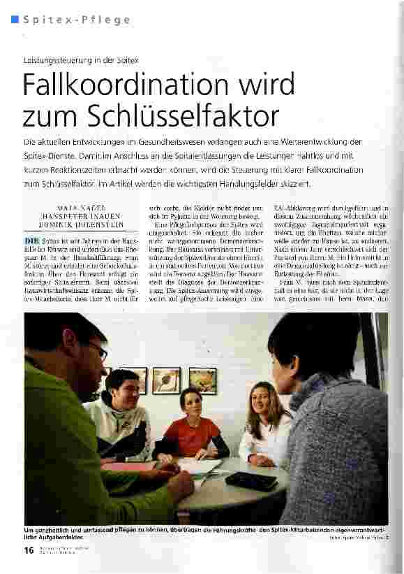 Vorschauseite 1: Fallkoordination wird zum Schlüsselfaktor