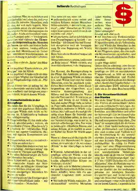 Vorschauseite 2: Menschenwürde und Altenpflege