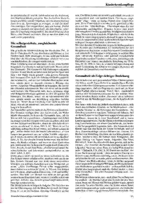 Vorschauseite 2: Die Gesundheit der Kinder im Wandel der Geschichte
