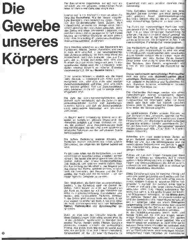 Vorschauseite 1: Die Gewebe unseres Körpers