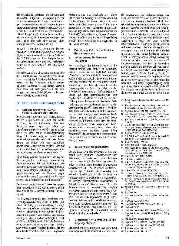 Vorschauseite 3: Der Beitrag der Rechtsprechung zum Erfolg des Betreuungsrechts Teil 1
