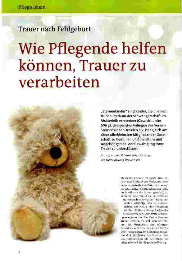 Vorschauseite 1: Wie Pflegende helfen können, Trauer zu verarbeiten