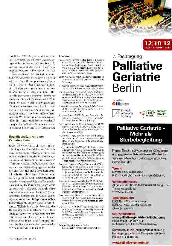 Vorschauseite 4: Eine BegriffsgeschichteVon Terminal Care zu Palliative Care über die praktische Bedeutung theoretischer Begriffe