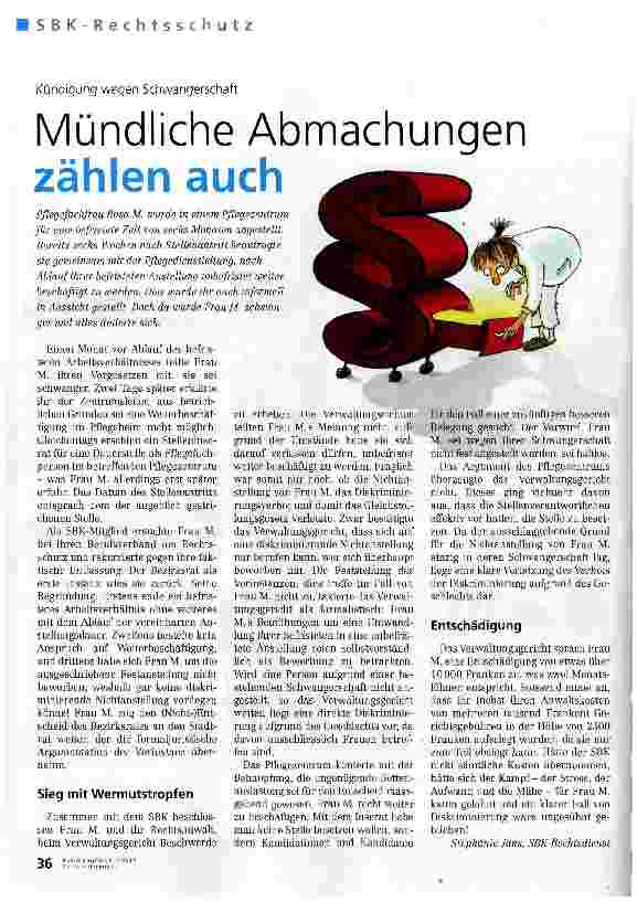 Vorschauseite 1: Mündliche Abmachungen zählen auch