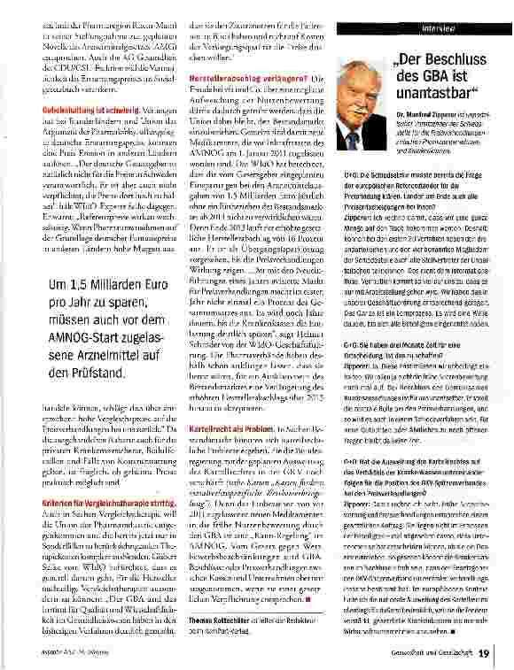 Vorschauseite 2: Kräftemessen mit der Lobby
