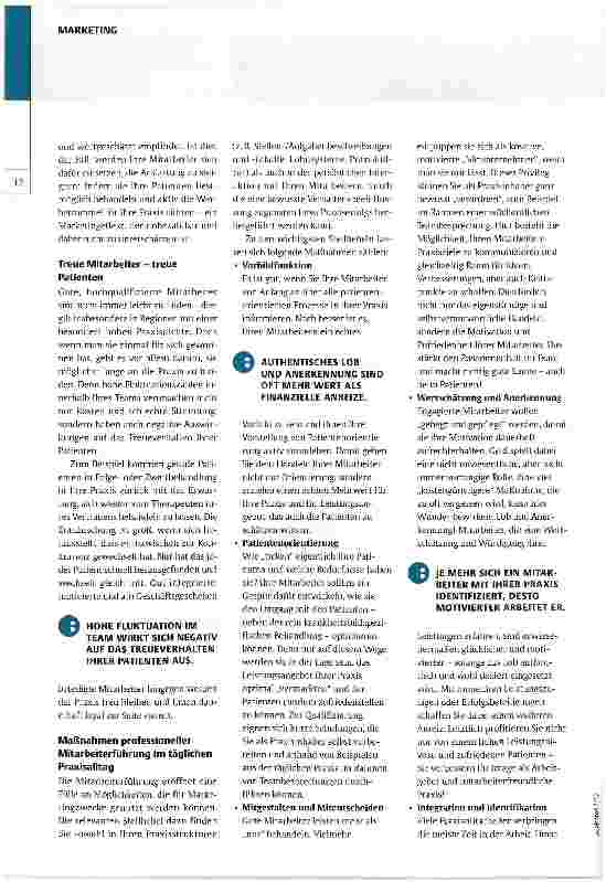 Vorschauseite 3: Glückliche Mitarbeiter -glückliche Patienten!