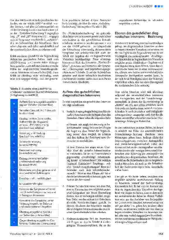 Vorschauseite 3: Das diagnostische Interview in der psychiatrisch psychotherapeutischen Begutachtung (I)