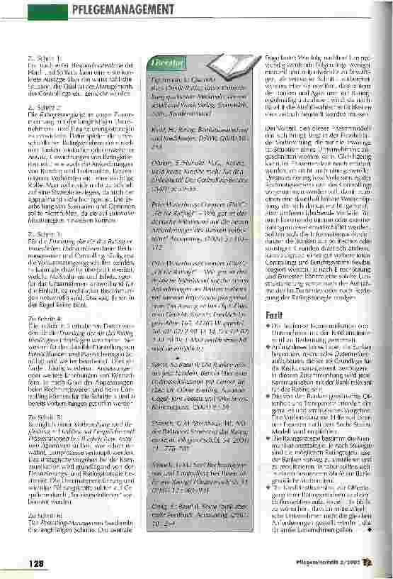 Vorschauseite 4: Rating - die Kommunikation mit der Bank Vorbereitung auf die Eigenkapitalvereinbarung - Teil 5