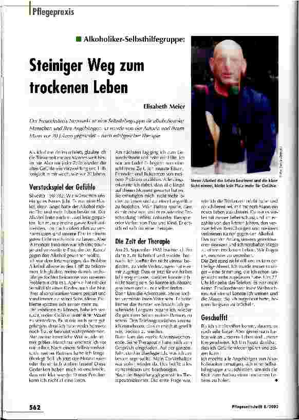 Vorschauseite 1: Steiniger Weg zum trockenen Leben