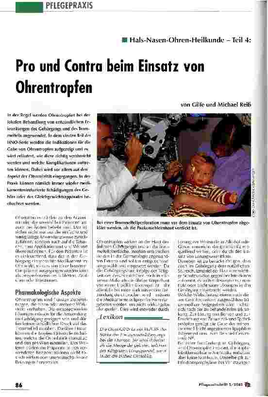 Vorschauseite 1: Pro und Contra beim Einsatz von Ohrentropfen