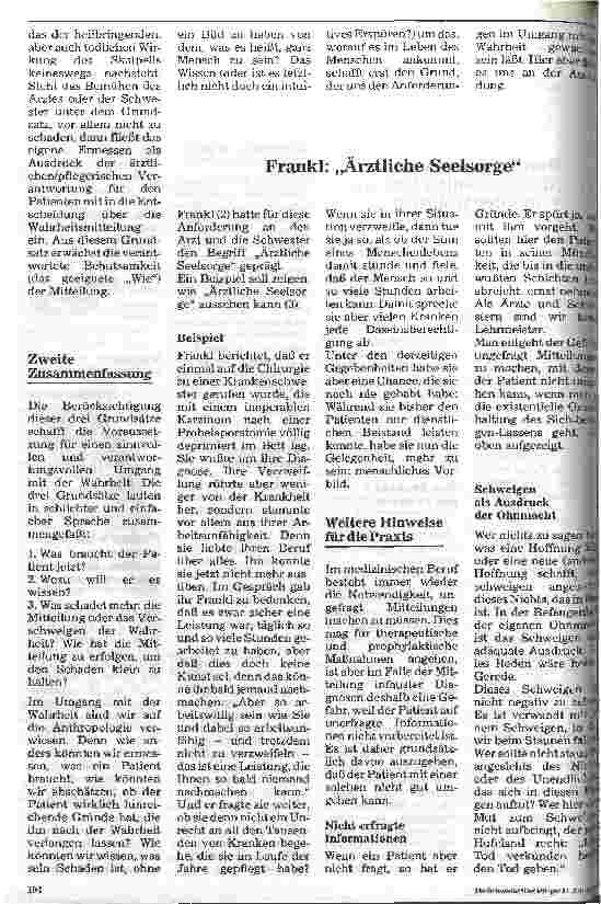 Vorschauseite 4: Die Wahrheit am Krankenbett Arzt und Pflege zwischen Sachlichkeit und Menschlichkeit