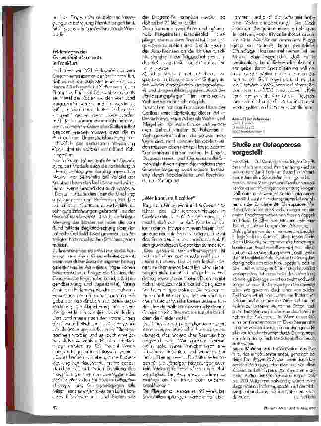 Vorschauseite 2: AIDS: Hilfsmöglichkeiten nehmen ab