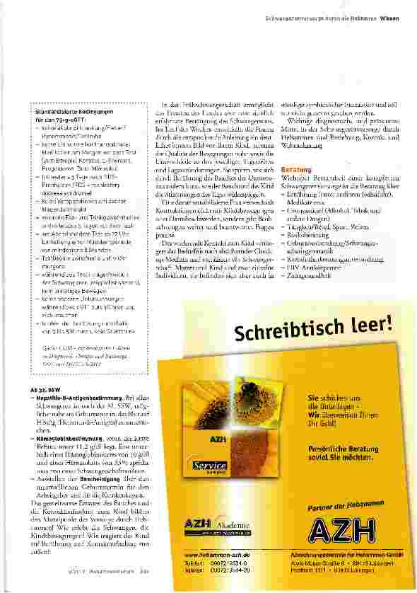 Vorschauseite 5: Schwangerenvorsorge: einen Fuß in die Tür bekommen