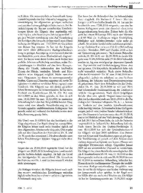 Vorschauseite 4: Zum Anspruch auf Rente wegen voller Erwerbsminderung (hier: Multiple Sklerose)