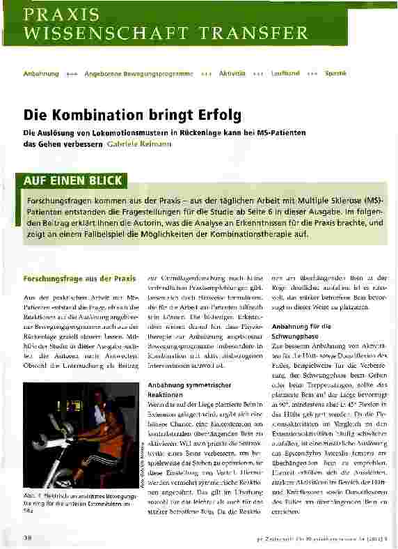 Vorschauseite 1: Die Kombination bringt Erfolg