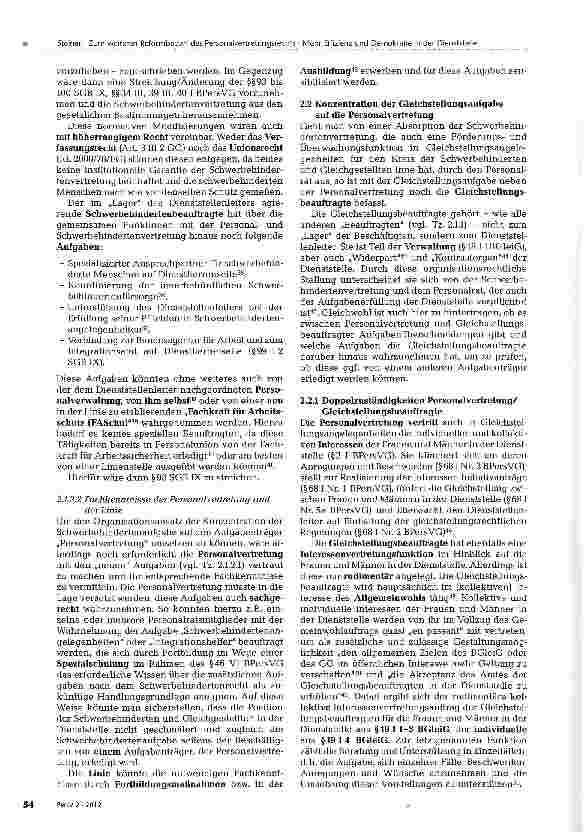 Vorschauseite 5: Zum weiteren Reformbedarf des Personalvertretungsrechts: Mehr Effizienz und Demokratie in der Dienststelle