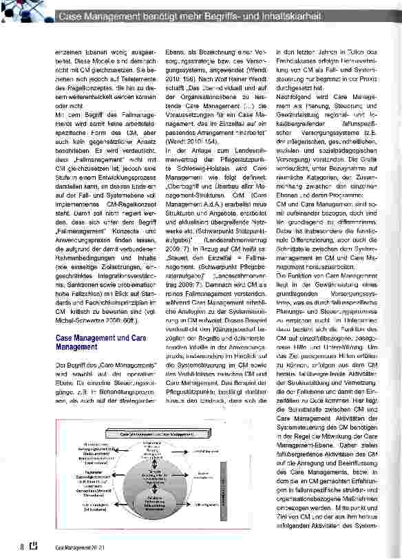 Vorschauseite 5: Case Management benötigt mehr Begriffsund Inhaltsklarheit! -Versuch einer Klärung