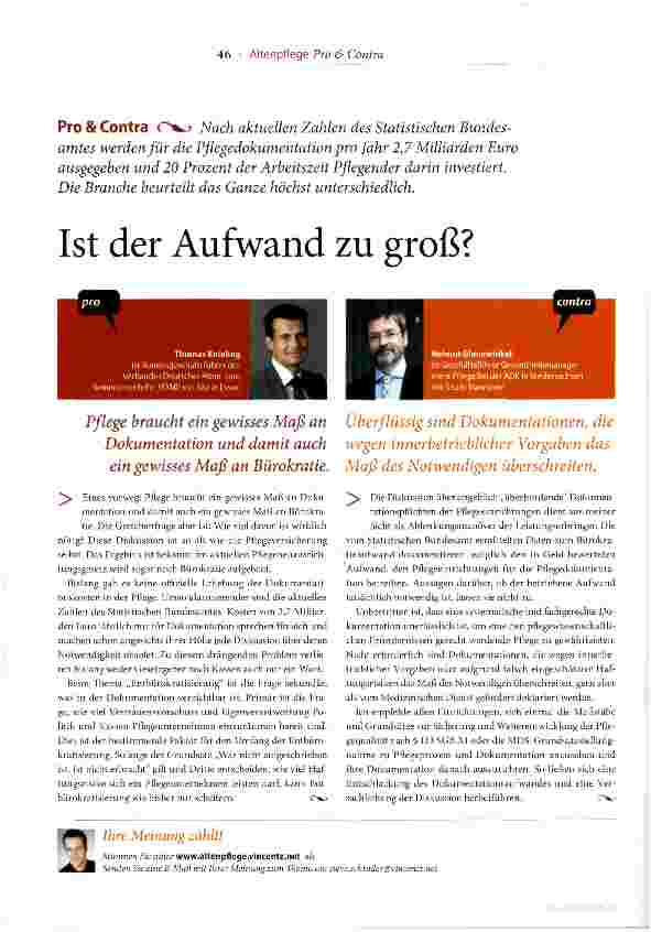 Vorschauseite 1: Ist der Aufwand zu groß?