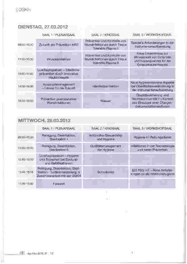 Vorschauseite 3: Curriculum für einen Grundkurs für Hygienebeauftragte in der Pflege im Krankenhaus (Link-Nurse)