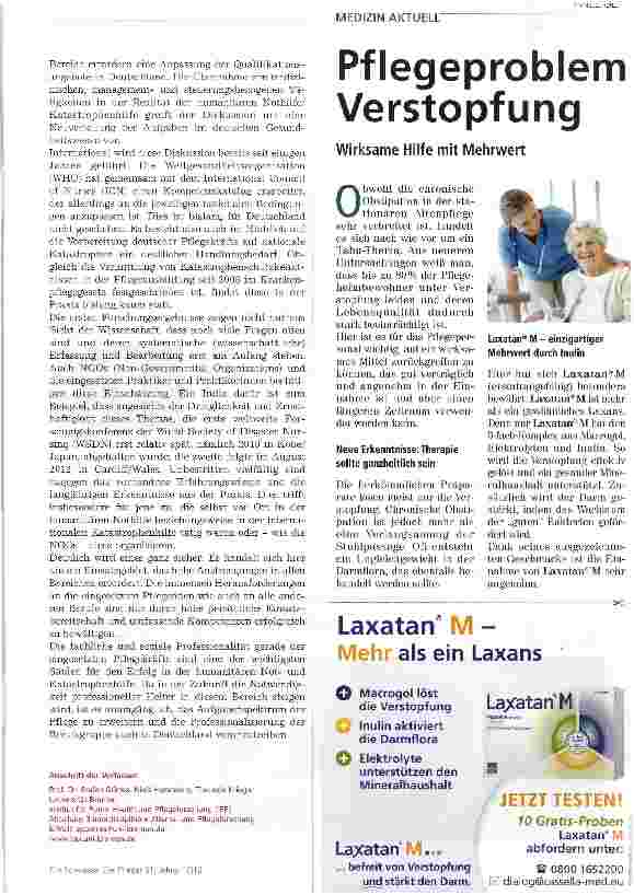 Vorschauseite 4: Katastropheneinsätze: Pflege spielt wichtige Rolle