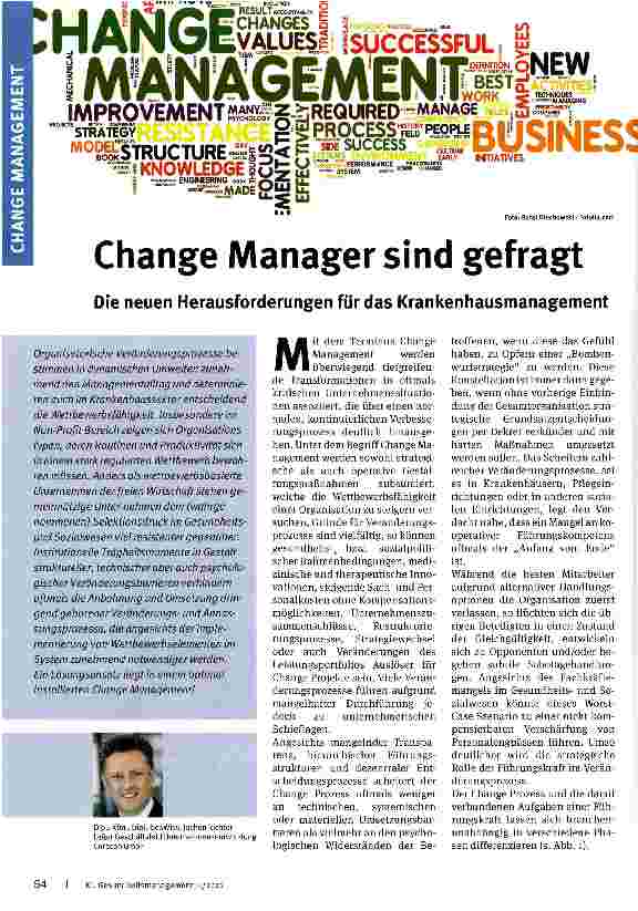Vorschauseite 1: Change Manager sind gefragt