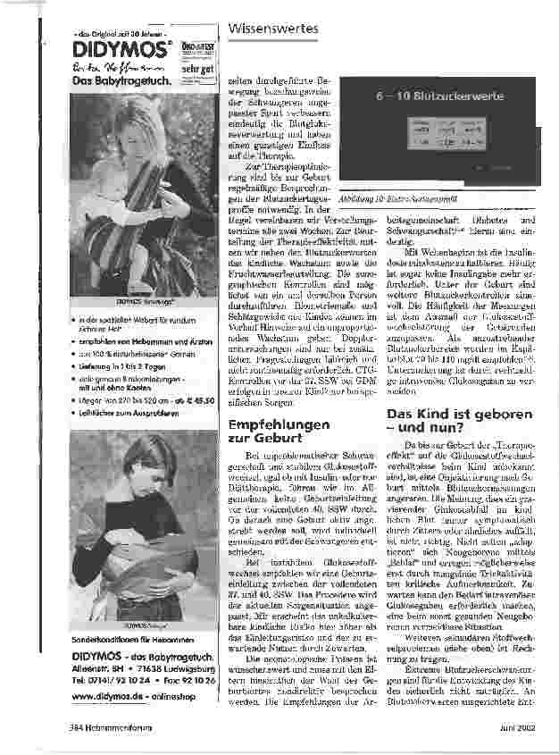 Vorschauseite 3: ZUCKERBABY (TEIL 2)DIAGNOSTIK UND THERAPIE DES GESTATIONSDIABETES