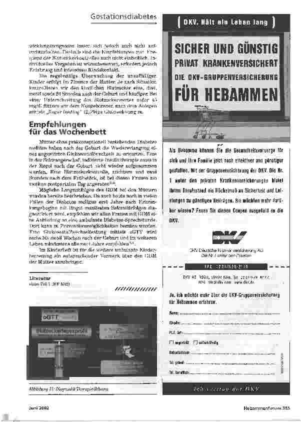Vorschauseite 4: ZUCKERBABY (TEIL 2)DIAGNOSTIK UND THERAPIE DES GESTATIONSDIABETES