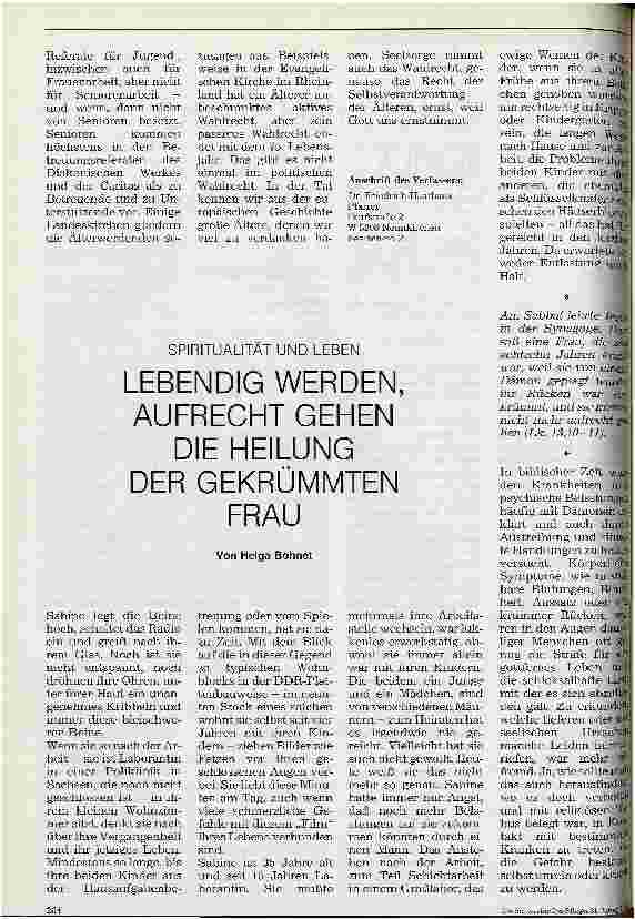 Vorschauseite 3: Der Stellenwert der Seelsorge in der Altenpflege Bericht über Vortrag und Diskussion auf dem Altenpflegekongress 92