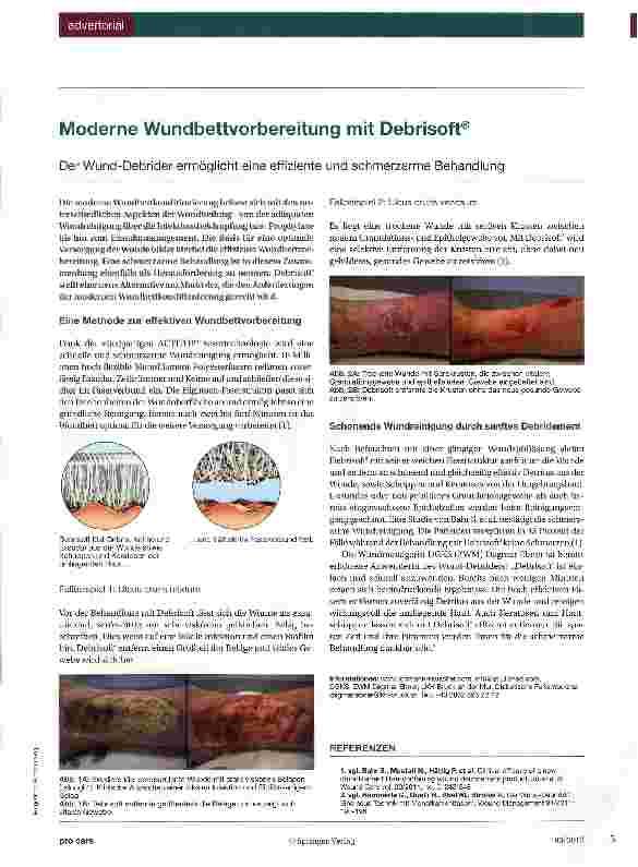 Vorschauseite 1: Moderne Wundbettvorbereitung mit Debrisoft