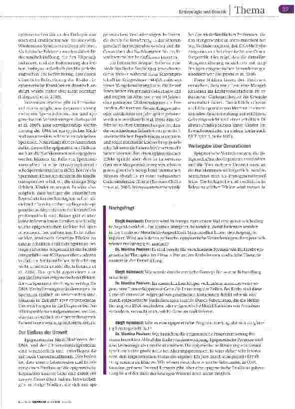 Vorschauseite 4: Vererbung außerhalb der DNA-Sequenz