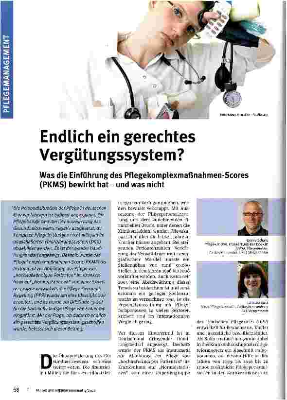 Vorschauseite 1: Endlich ein gerechtes Vergütungssystem?