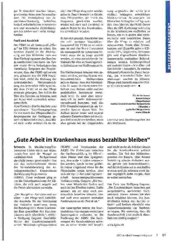 Vorschauseite 4: Endlich ein gerechtes Vergütungssystem?