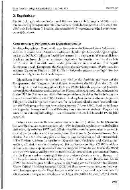 Vorschauseite 4: Wirkungen einer akademischen Erstausbildung von professionell Pflegenden im Spiegel internationaler Studien
