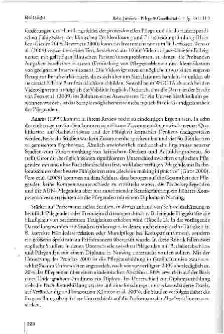 Vorschauseite 5: Wirkungen einer akademischen Erstausbildung von professionell Pflegenden im Spiegel internationaler Studien