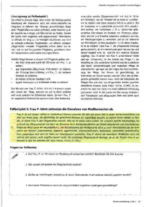 Vorschauseite 4: Ethische Prinzipien im Handeln berücksichtigen
