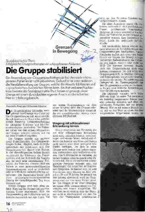 Vorschauseite 1: Die Gruppe stabilisiert Erfolgreiche Gruppentherapie mit schizophrenen Patienten