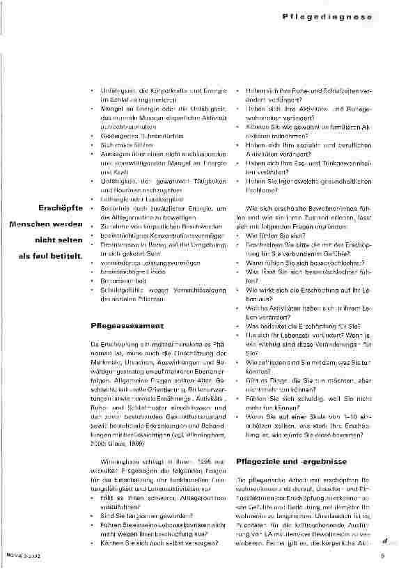 Vorschauseite 4: Erschöpfung bei alten Menschen