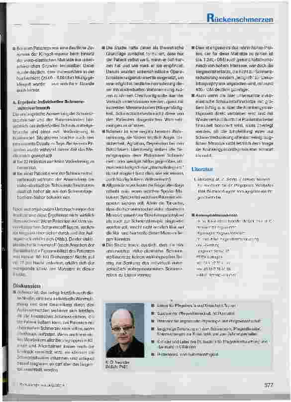 Vorschauseite 4: Visko-elastische Schaumstoffmatratzen gegen Rückenschmerzen?