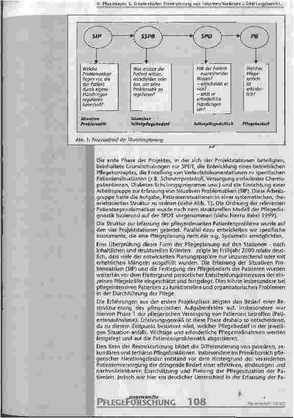 Vorschauseite 2: Primärplanung von Patientensituationen Erfahrungsbericht auf dem Weg zur Pflegediagnostik
