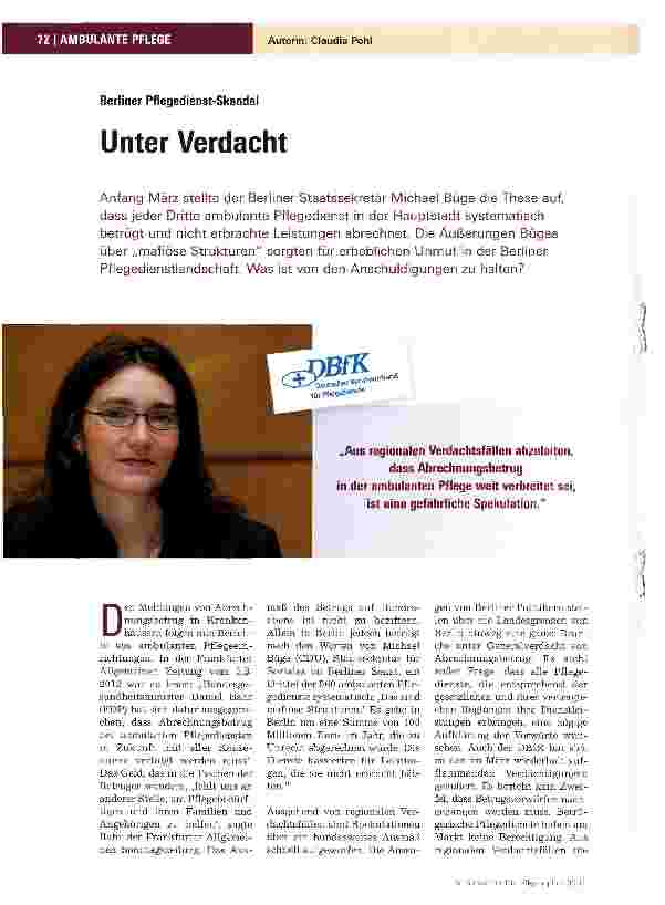 Vorschauseite 1: Unter Verdacht