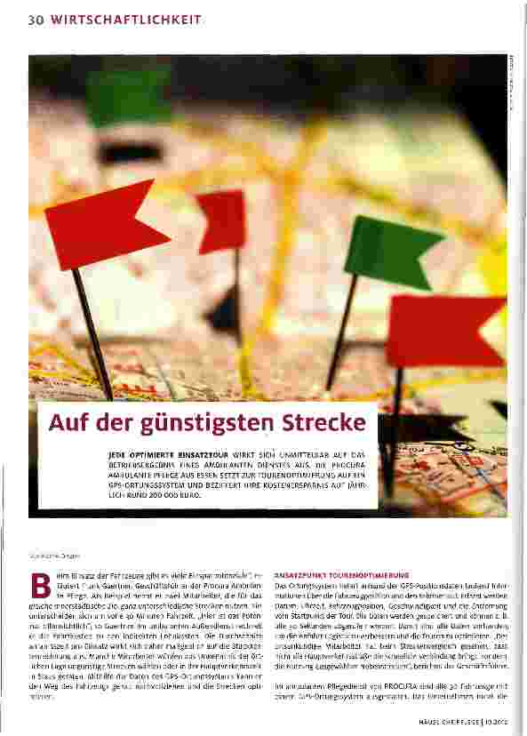 Vorschauseite 1: Auf der günstigsten Strecke