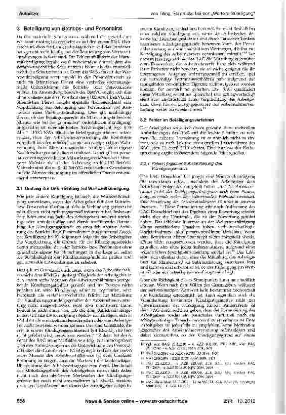 Vorschauseite 3: Fallstricke bei der „Wartezeitkündigung