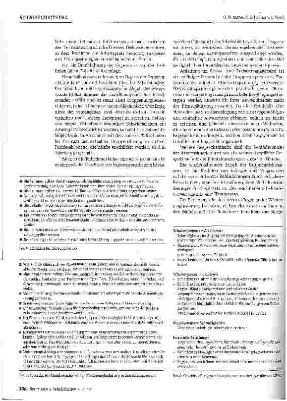 Vorschauseite 4: Berufliche Wiedereingliederung nach Hirnschädigung - die Notwendigkeit therapeutischer Supervision