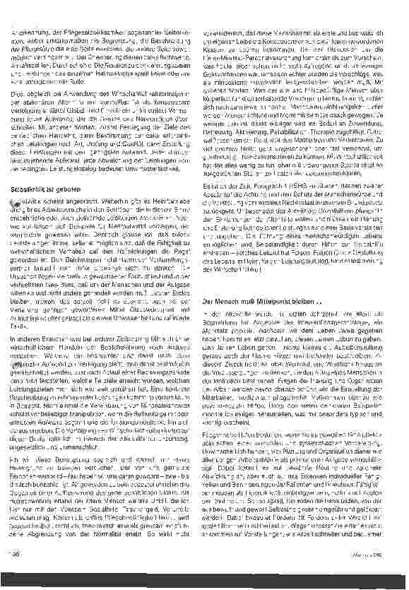Vorschauseite 2: Wirtschaftlichkeit, Sparsamkeit und Paragraph 1 BSHG
