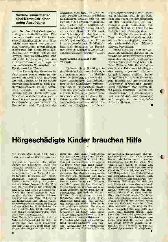 Vorschauseite 2: Sozialwissenschaften sind Kernstück einer guten Ausbildung Soziologische Antriebe für die Weiterentwicklung der Medizin