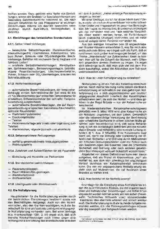 Vorschauseite 3: Brandschutzmaßnahmen im Krankenhaus