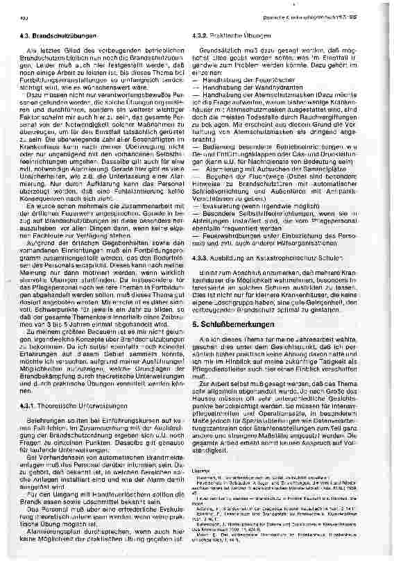 Vorschauseite 5: Brandschutzmaßnahmen im Krankenhaus