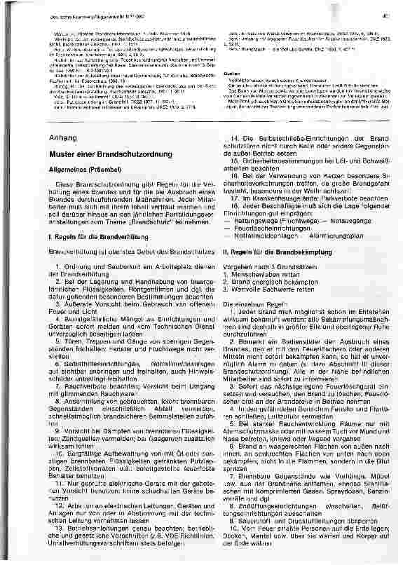 Vorschauseite 6: Brandschutzmaßnahmen im Krankenhaus
