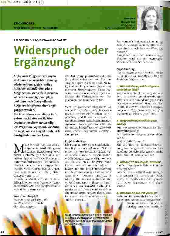 Vorschauseite 1: Widerspruch oder Ergänzung?